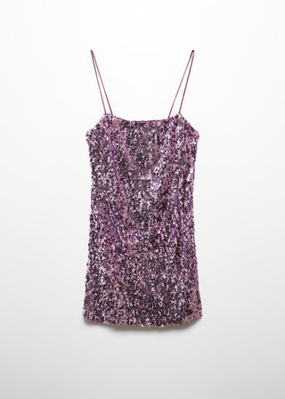Vestido de Tirantes con Lentejuelas