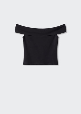 Camiseta con Hombros Descubiertos
