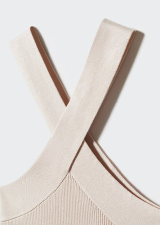 Blusa de Punto con Cuello Halter