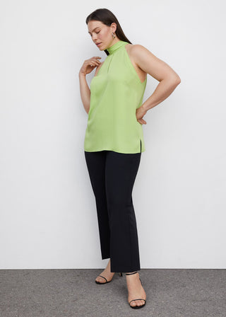 Blusa Cuello Halter con Detalle Abertura