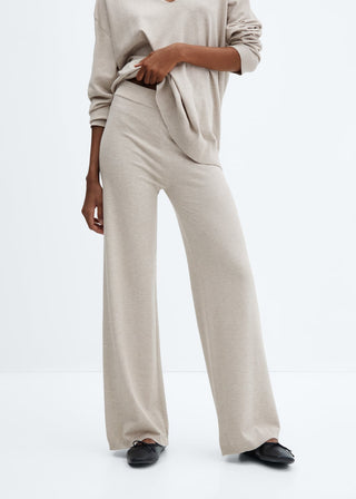 Pantalón Wide Leg con Cintura Elástica