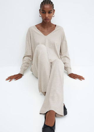 Pantalón Wide Leg con Cintura Elástica
