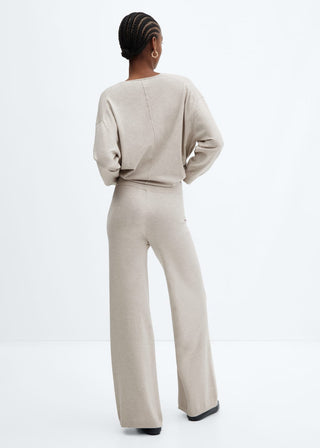 Pantalón Wide Leg con Cintura Elástica