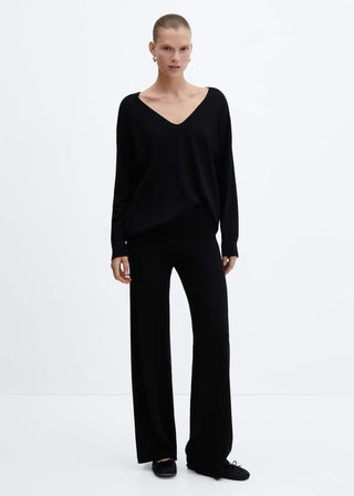 Pantalón Wide Leg con Cintura Elástica