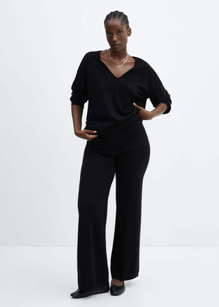 Pantalón Wide Leg con Cintura Elástica
