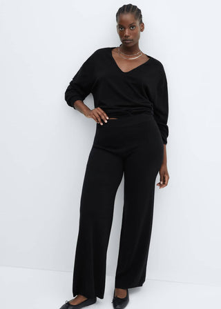 Pantalón Wide Leg con Cintura Elástica