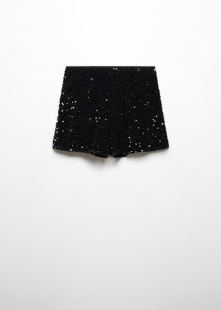 Short con Cintura Elástica de Lentejuelas