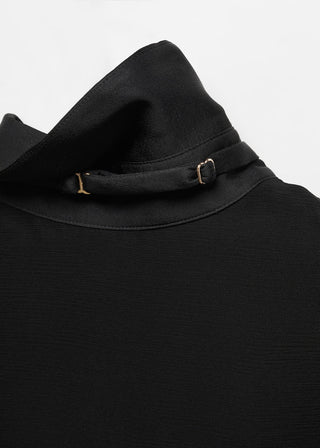 Camisa Semitransparente con Detalles de Satén