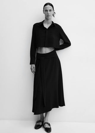 Enagua Midi con Detalle de Lazo