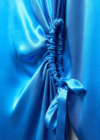 Vestido Manga Larga con Tejido Satinado