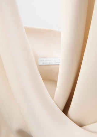 Blusa Drapeada con Tejido Satín