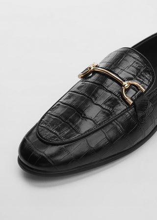 Mocasín de Piel con Estampado Animal Print