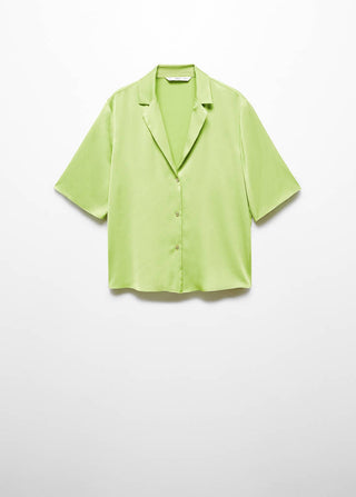 Camisa Manga Corta de Satén