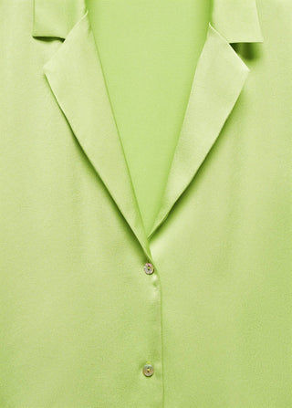 Camisa Manga Corta de Satén