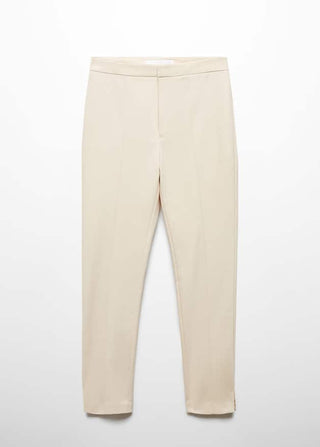 Pantalón Skinny Crop, Blanco Roto