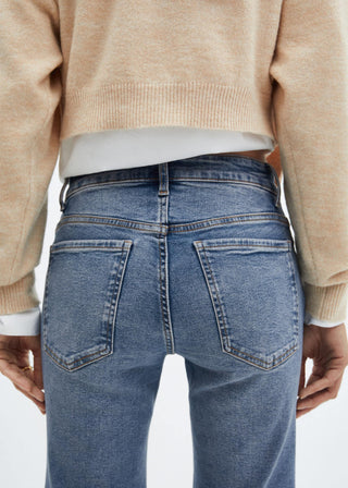 Jeans Crop Corte Flare