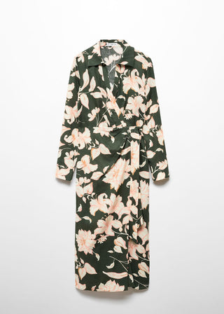 Long Sleeve Floral Print Dress