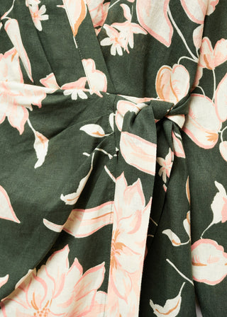 Long Sleeve Floral Print Dress