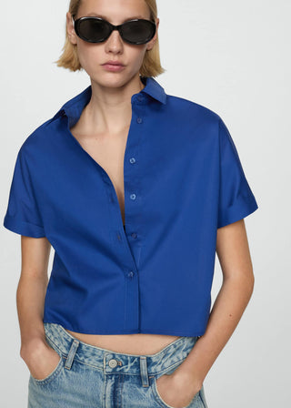 Camisa Crop de Algodón