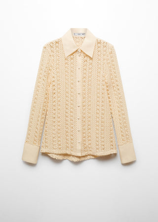 Camisa Manga Larga de Crochet