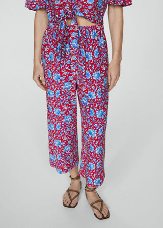 Pantalón Culotte con Estampado Floral