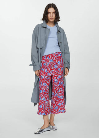 Pantalón Culotte con Estampado Floral