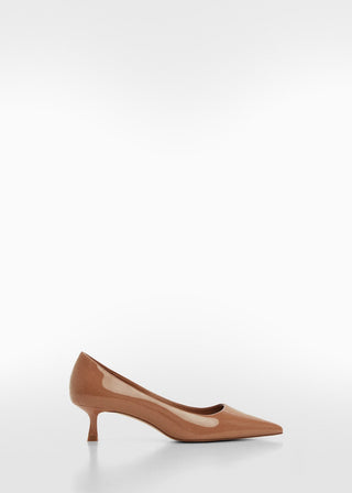 Zapato de Punta con Efecto Charol