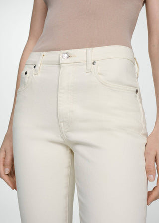 Jeans Slim Crop Encerados