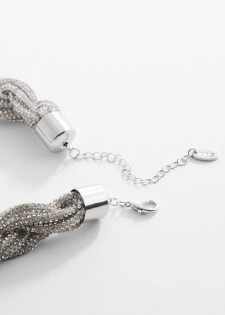 Collar Entrelazado de Strass