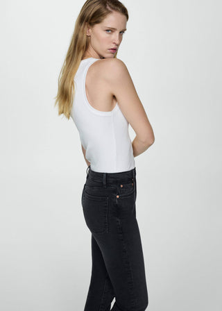 Jeans Crop Talle Medio