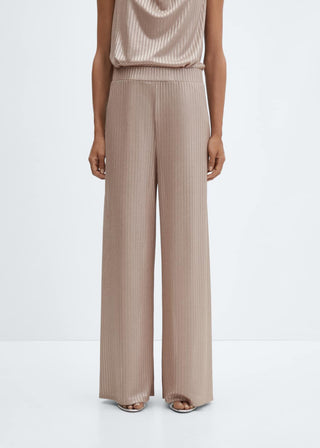 Pantalón Wide Leg con Cintura Elástica