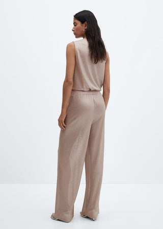 Pantalón Wide Leg con Cintura Elástica