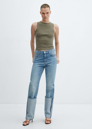 Camiseta Ajustada con Tirantes Anchos