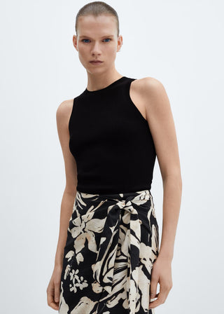 Enagua Estilo Pareo con Estampado Floral