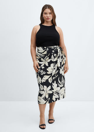 Enagua Estilo Pareo con Estampado Floral