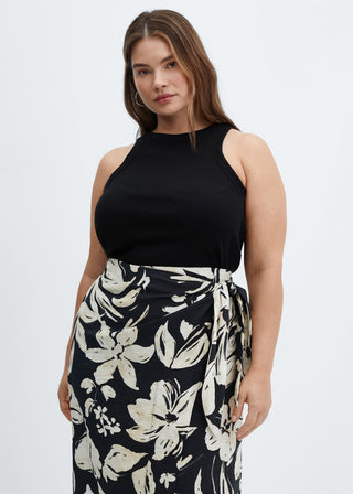 Enagua Estilo Pareo con Estampado Floral
