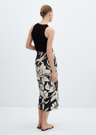 Enagua Estilo Pareo con Estampado Floral