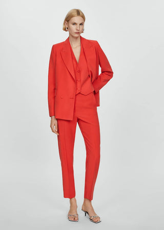 Pantalon Talle Medio con Cintura Elástica
