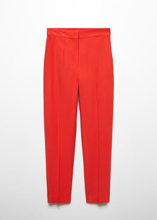 Pantalon Talle Medio con Cintura Elástica