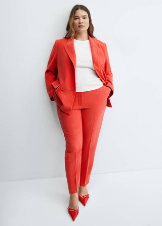 Pantalon Talle Medio con Cintura Elástica