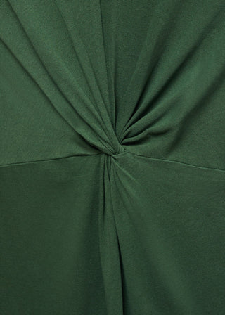 Vestido Cuello Redondo con Detalle Nudo