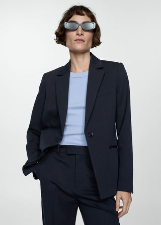 Blazer de Traje Entallado