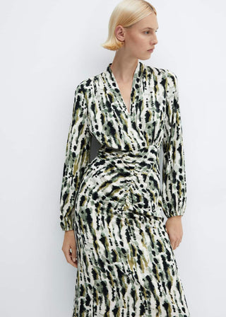 Vestido Manga Larga con Estampado