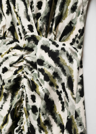 Vestido Manga Larga con Estampado