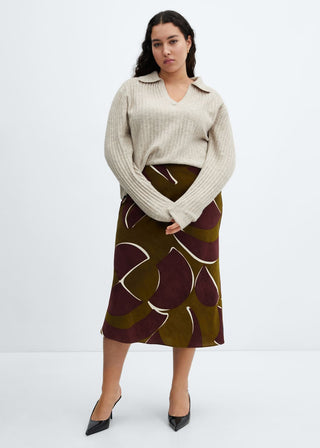 Enagua Satinada con Estampado