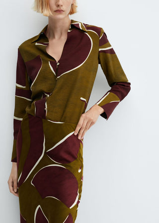 Enagua Satinada con Estampado