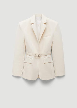 Blazer Estructurada con Cinturón Desmontable