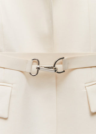 Blazer Estructurada con Cinturón Desmontable
