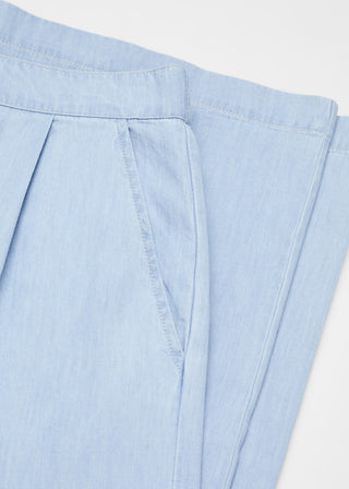 Pantalón Culotte Talle Alto con Bolsillos