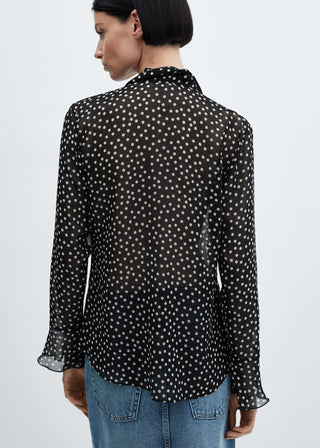 Blusa con Volantes Estampado